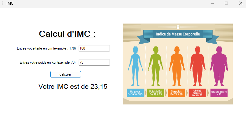 Capture d'écran du projet
